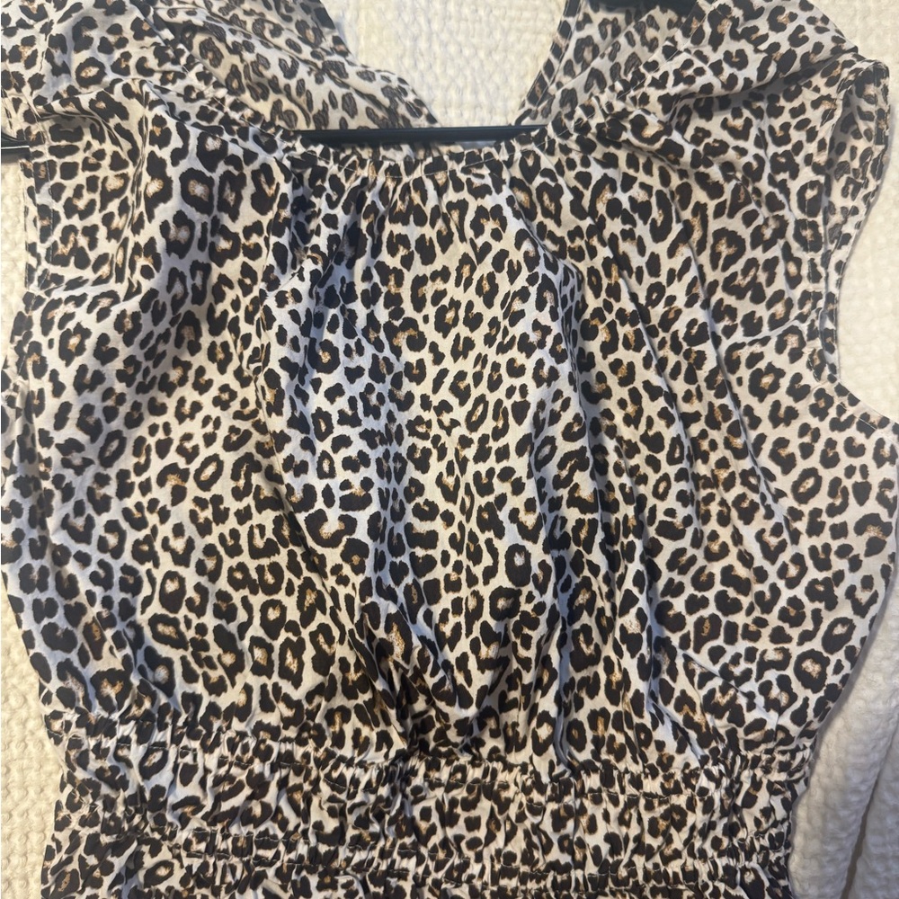 J. Crew Animal Print Sleeveless Blouse